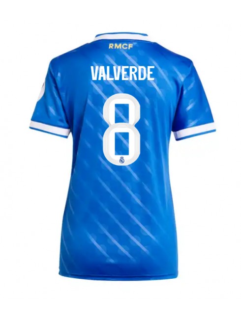 Real Madrid Federico Valverde #8 Zenski Rezervni Dres 2025-26 Kratak Rukavima Real Madrid Federico Valverde #8 Zenski Rezervni Dres 2025-26 Kratak Rukavima